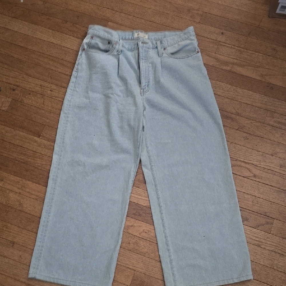 Madewell Light Blue Wide Leg Jeans